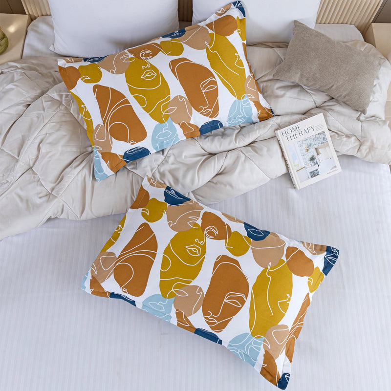 Imprimer Faces of Color - Pillow Cover-5