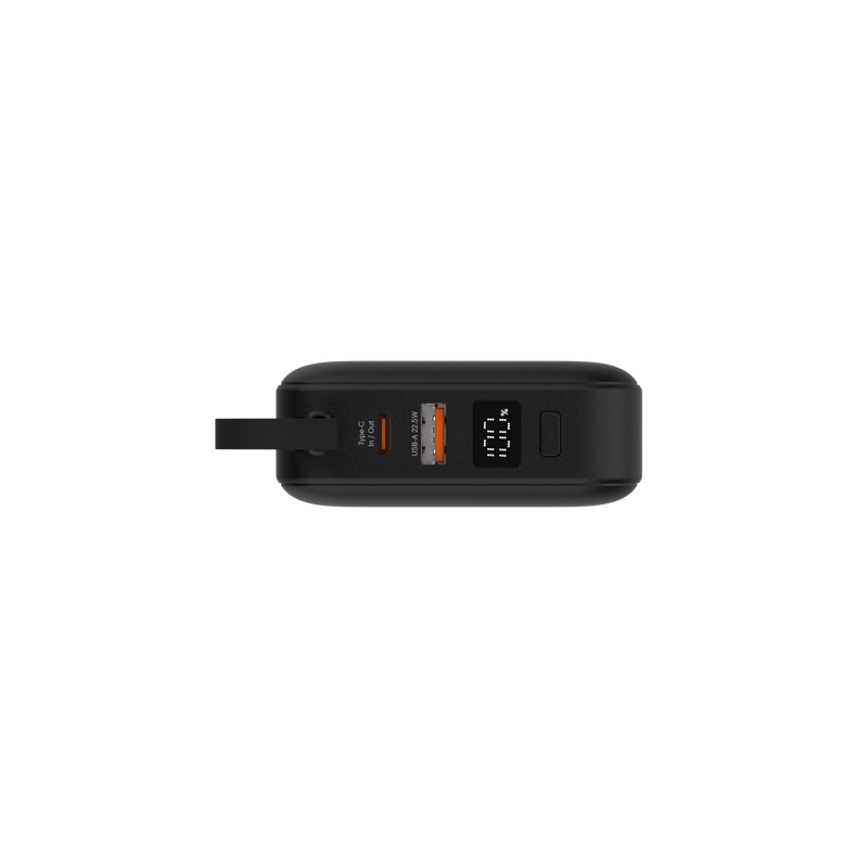 Maverick Mini 20,000mAh Powerbank with 20W Built-in Lightning & Type-C Cables