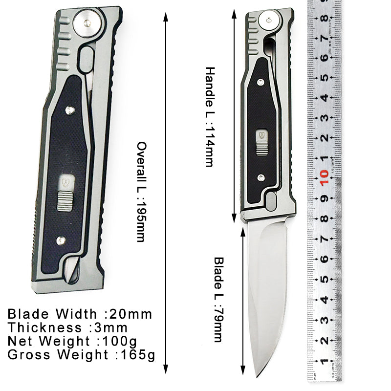 High-Grade Gravity pocket knife with Mechanical Physics Opening | EDC, Camping, Survival, or Self-defense