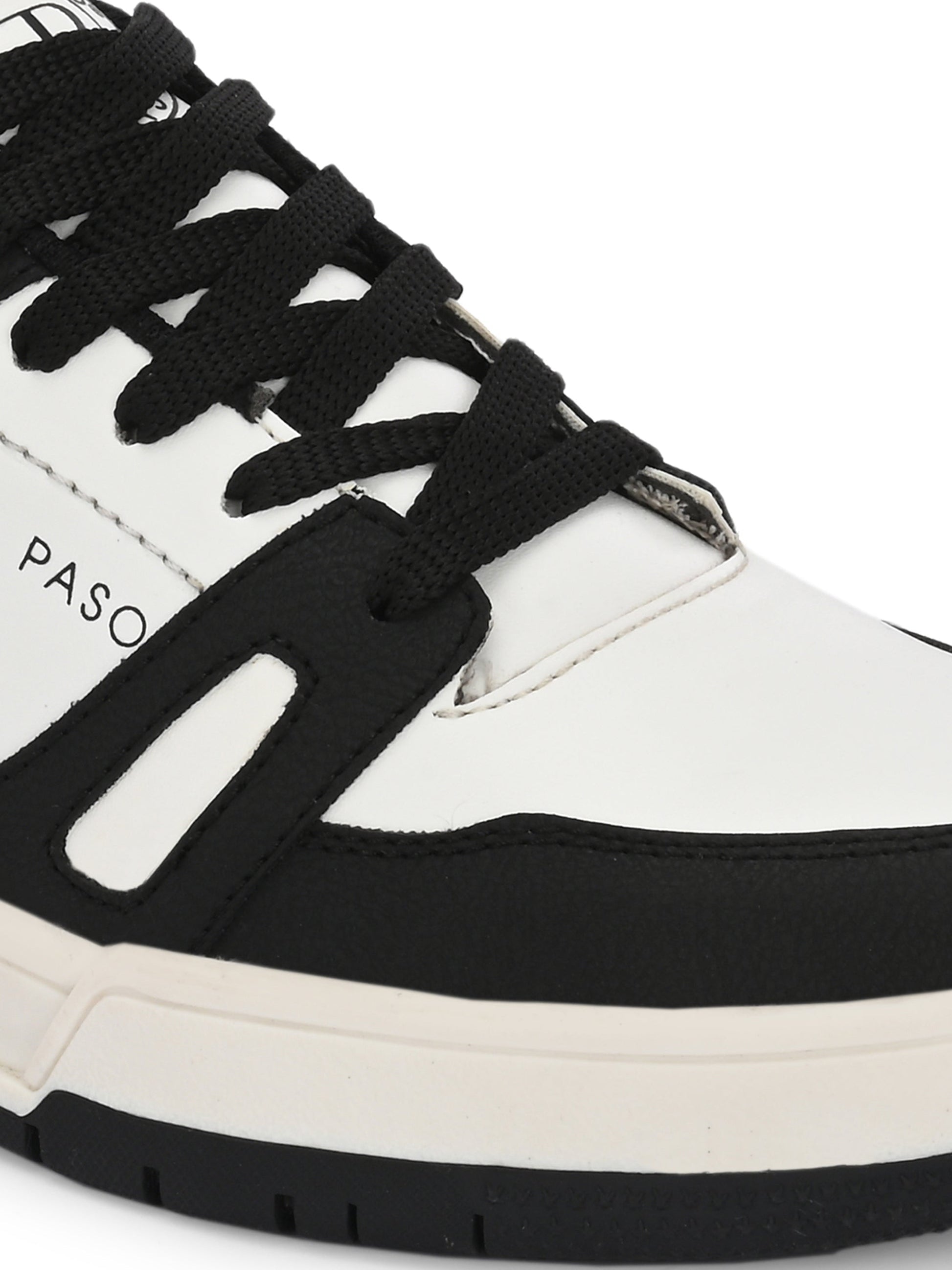 EL PASO Faux Leather Casual Shoes Lace Up Sneakers For Women-44