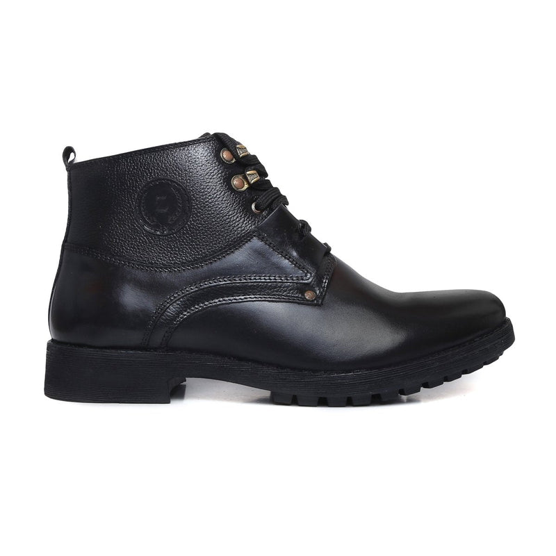 Men's Leather Ankle Boots – Burnished S-3581 | Zoom Shoes