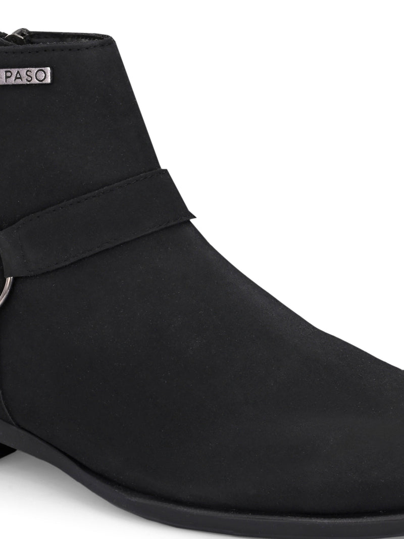 El Paso Men Faux Leather Casual Chelsea Boots-5
