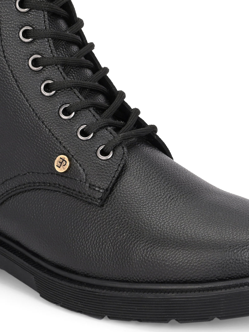 El Paso Women Faux Leather Casual Lace Up Boots-5