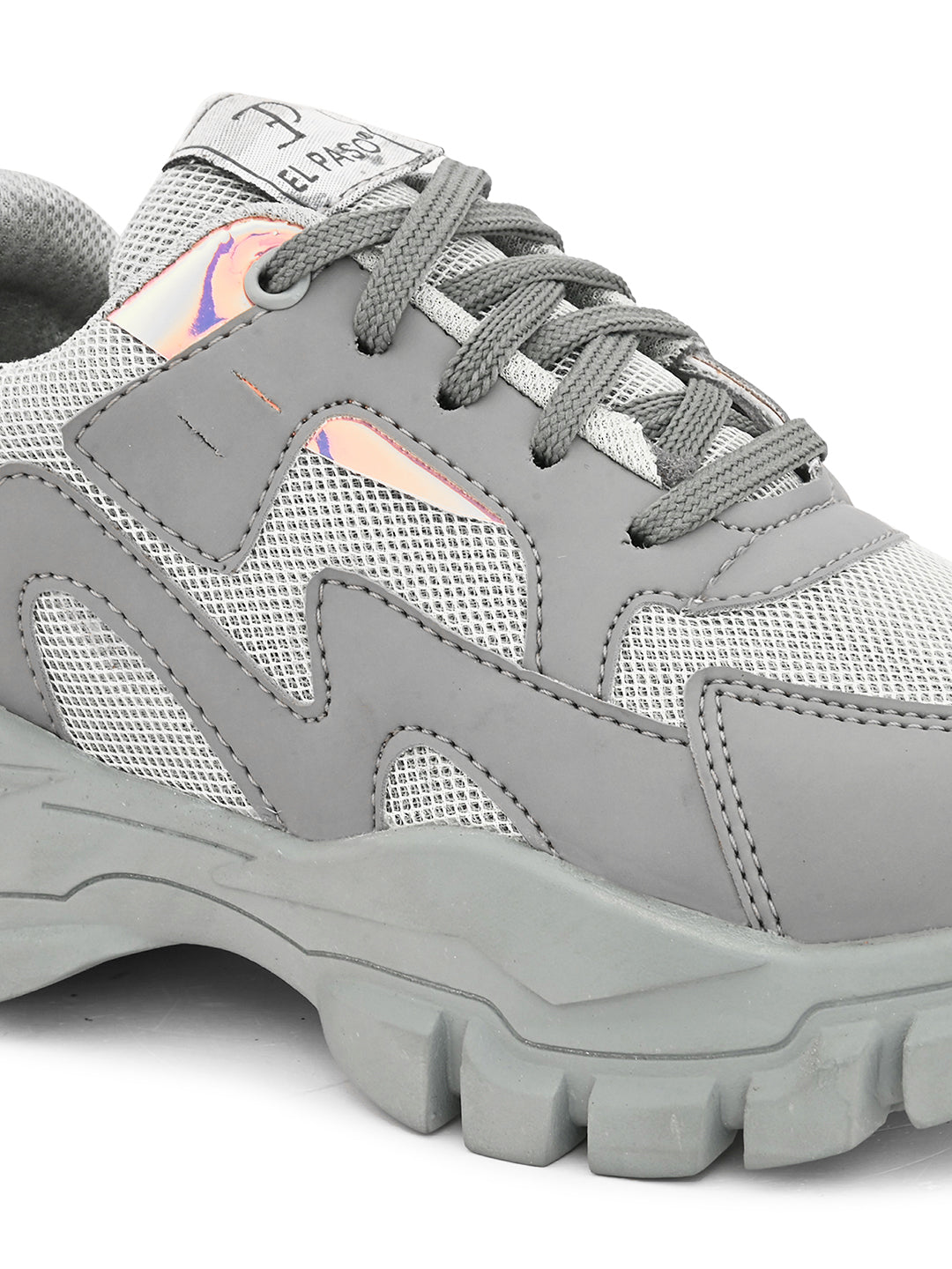 Lace-Ups Round Toe Women Sneakers-14