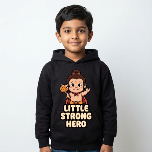 (Set of 2) Little Butter Thief & Little Strong Hero Kids Hoodie-4