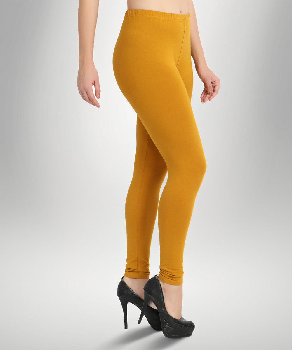 Naturefab Women's Organic Bamboo Legging Mustard-3