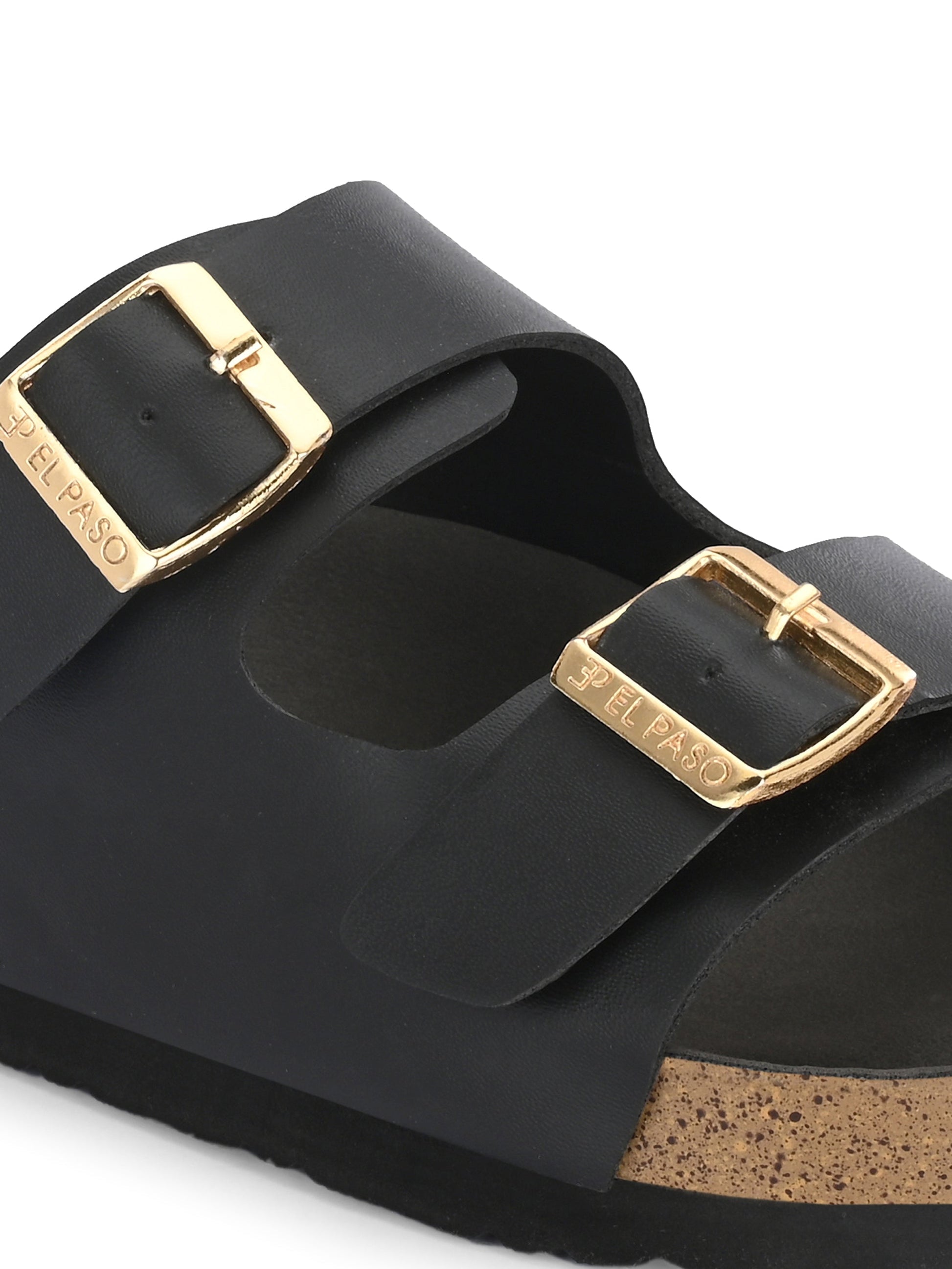 Luxurious Camel Leather Double-Strap Sandal For Women-67