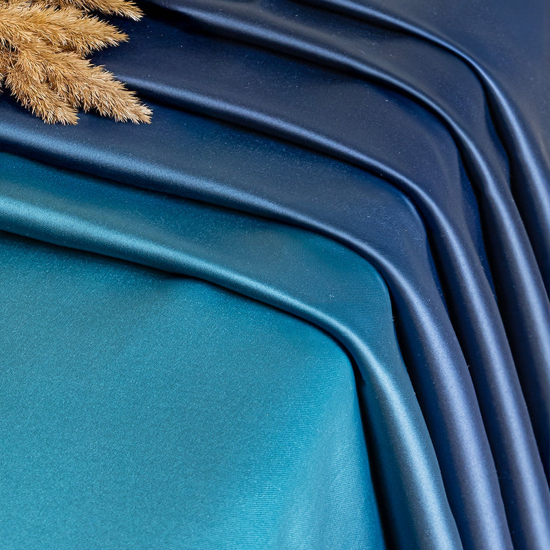 Blackout Ombre Curtain (Turquoise & Blue)-5