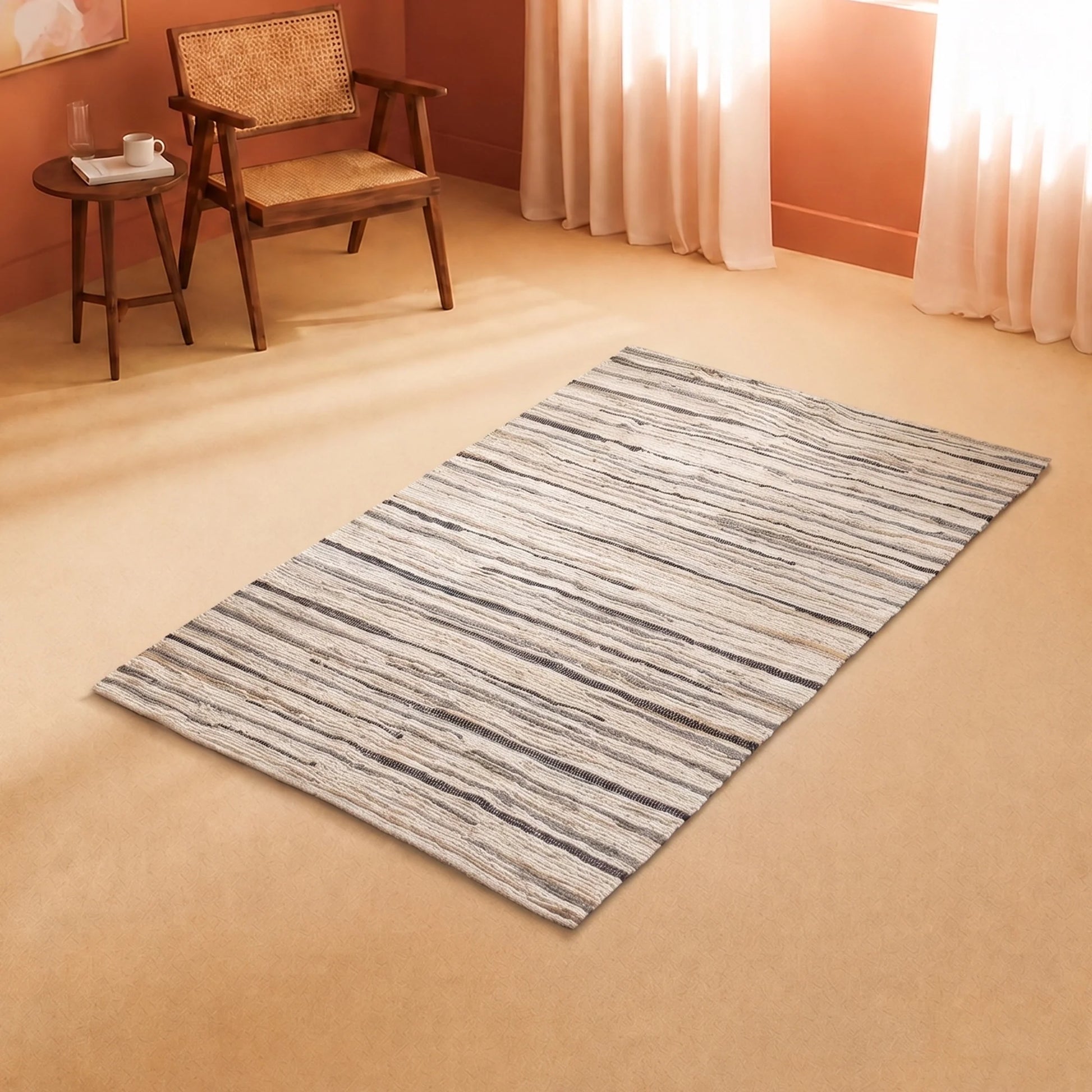 Earthology Harmony - Recycled Rug (Beige)-5