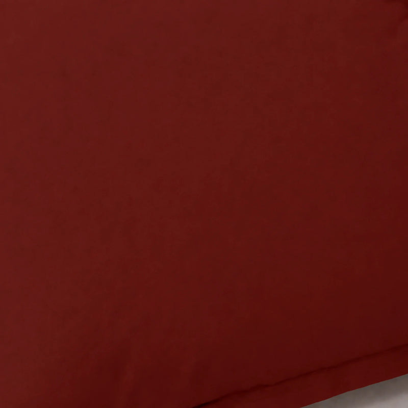 Fort Nightingale - Solid Pillow Cover (Maroon) (Bedsheet Excluded)-5
