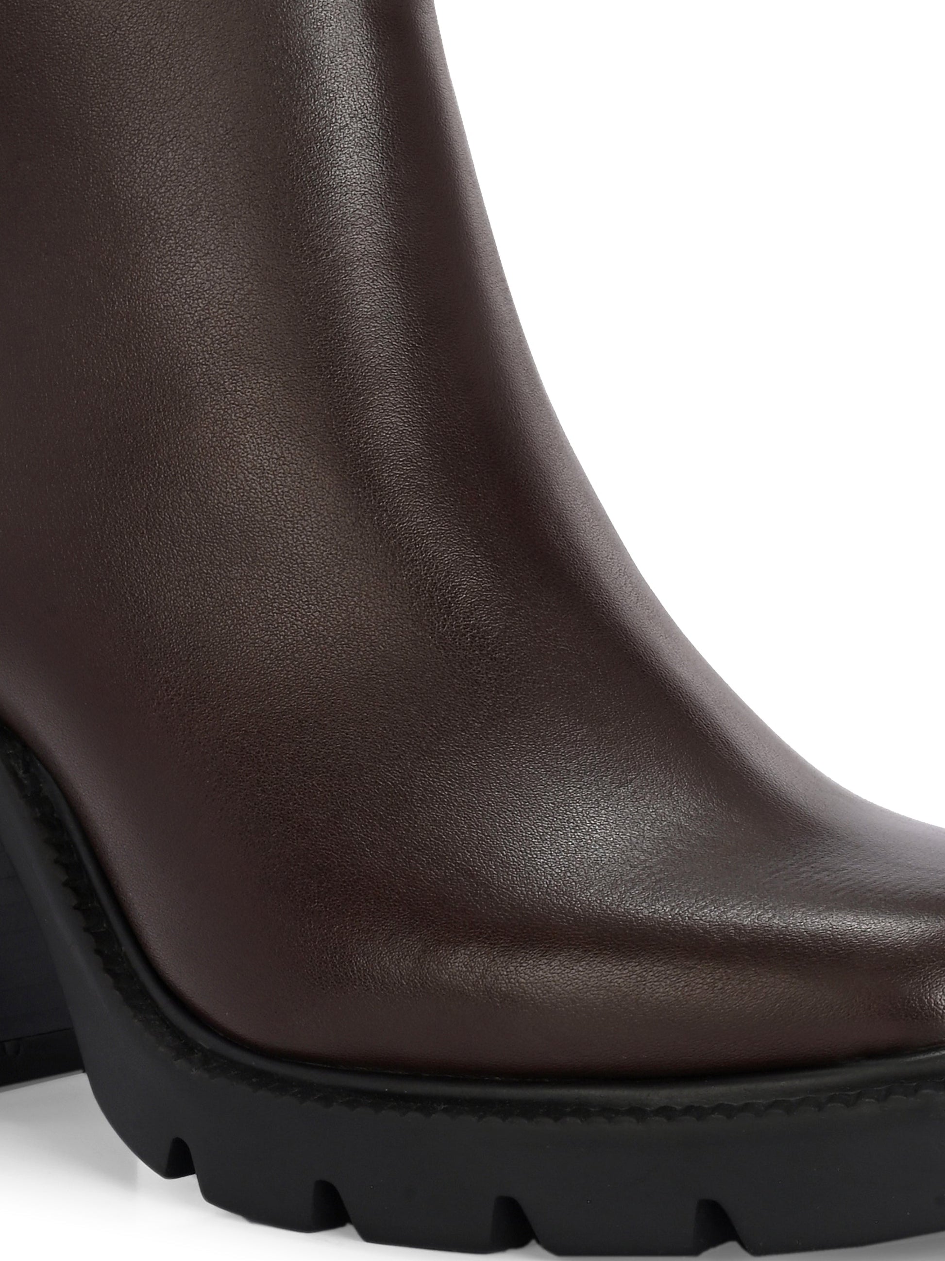 EL PASO Women Faux Leather Casual Chelsea Boots-28