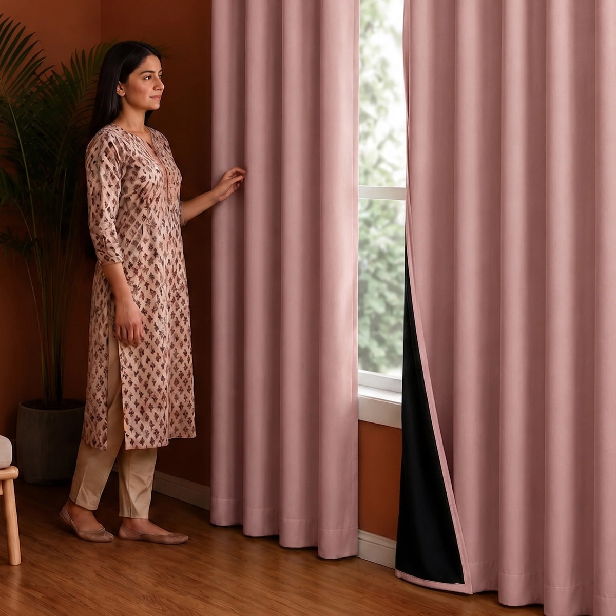 Fort Essential - Black Backing Blackout Curtain-5