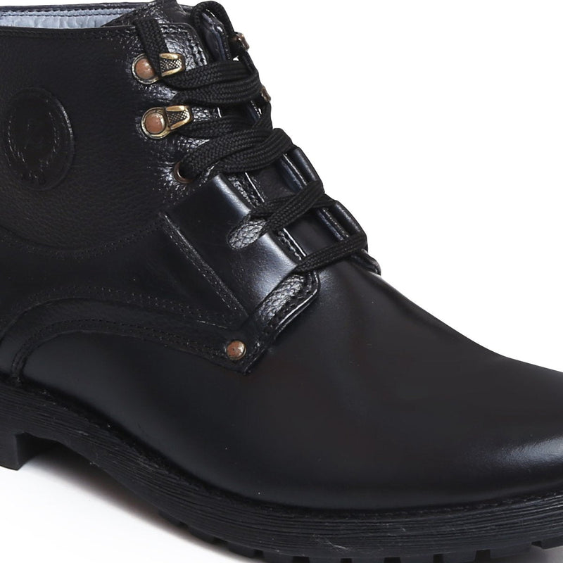 Men's Leather Ankle Boots – Burnished S-3581 | Zoom Shoes