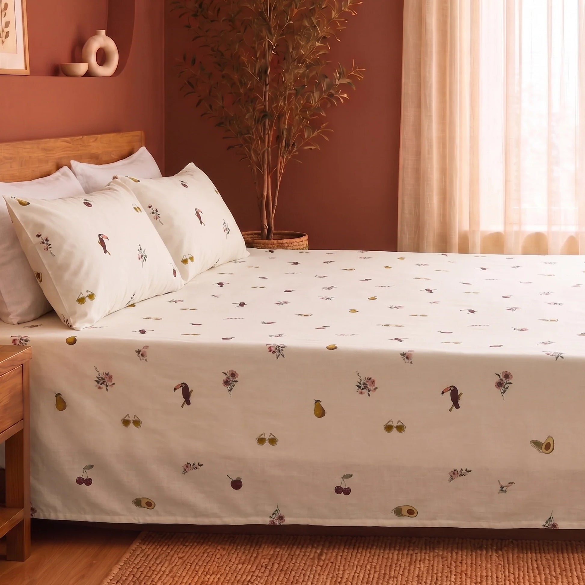 Premium Cotton Bedsheet & Baby Dohar Combo Set-3