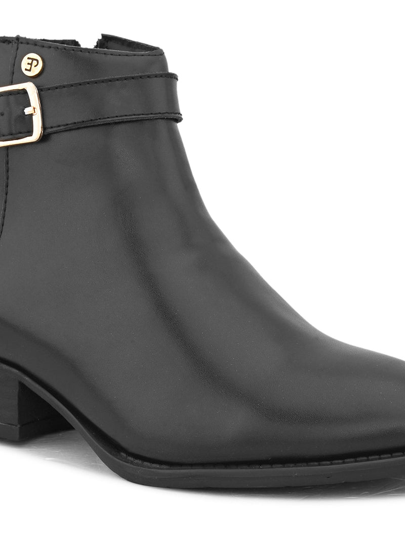 EL PASO Women Faux Leather Casual Chelsea Boots-4