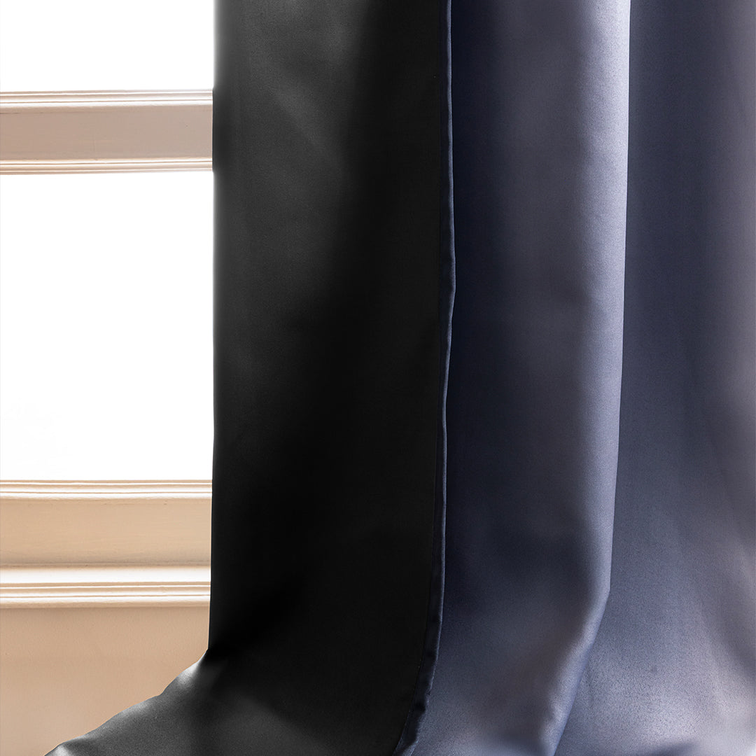Blackout Ombre Curtain (Grey & Black)-5