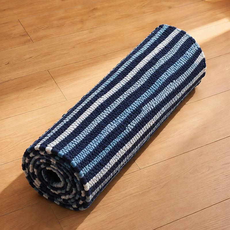 Earthology Harmony - Recycled Runner Rug (Navy Blue)-5