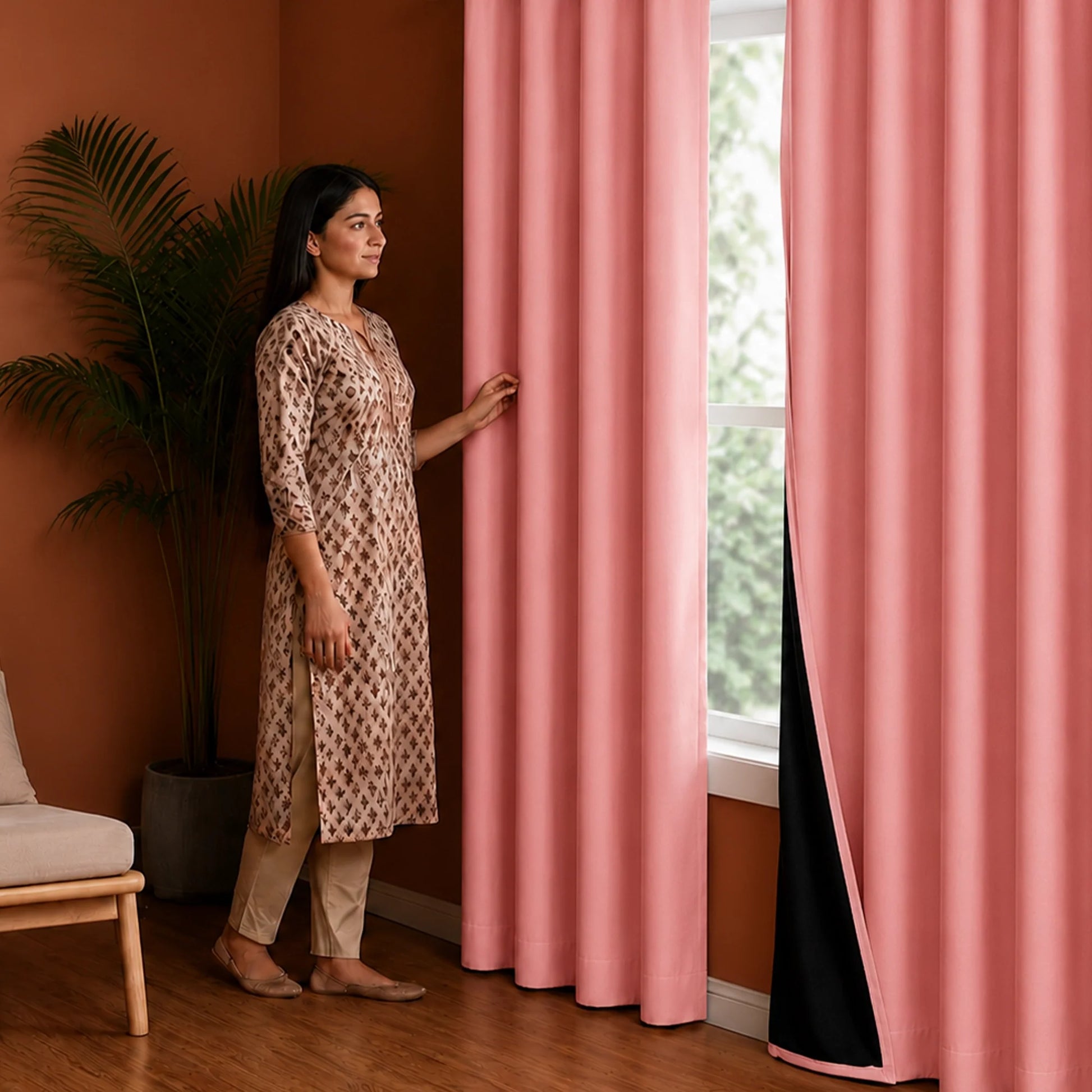 Fort Essential - Black Backing Blackout Curtain-5
