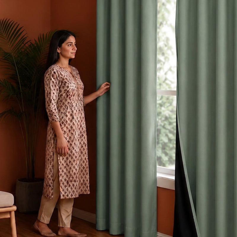 Fort Essential - Black Backing Blackout Curtain-5