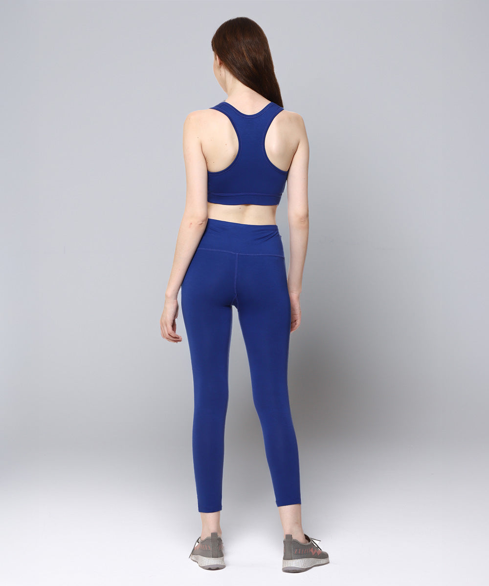Naturefab Women's Bamboo Coórds Set Blue-4