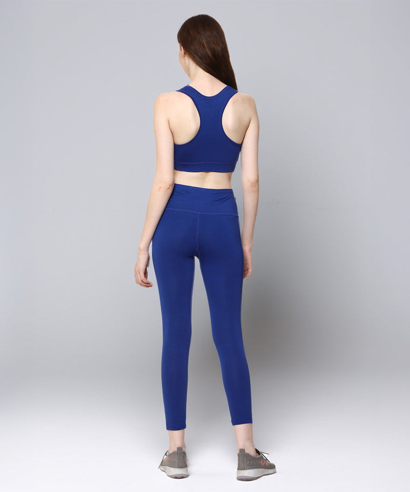 Naturefab Women's Bamboo Coórds Set Blue-4