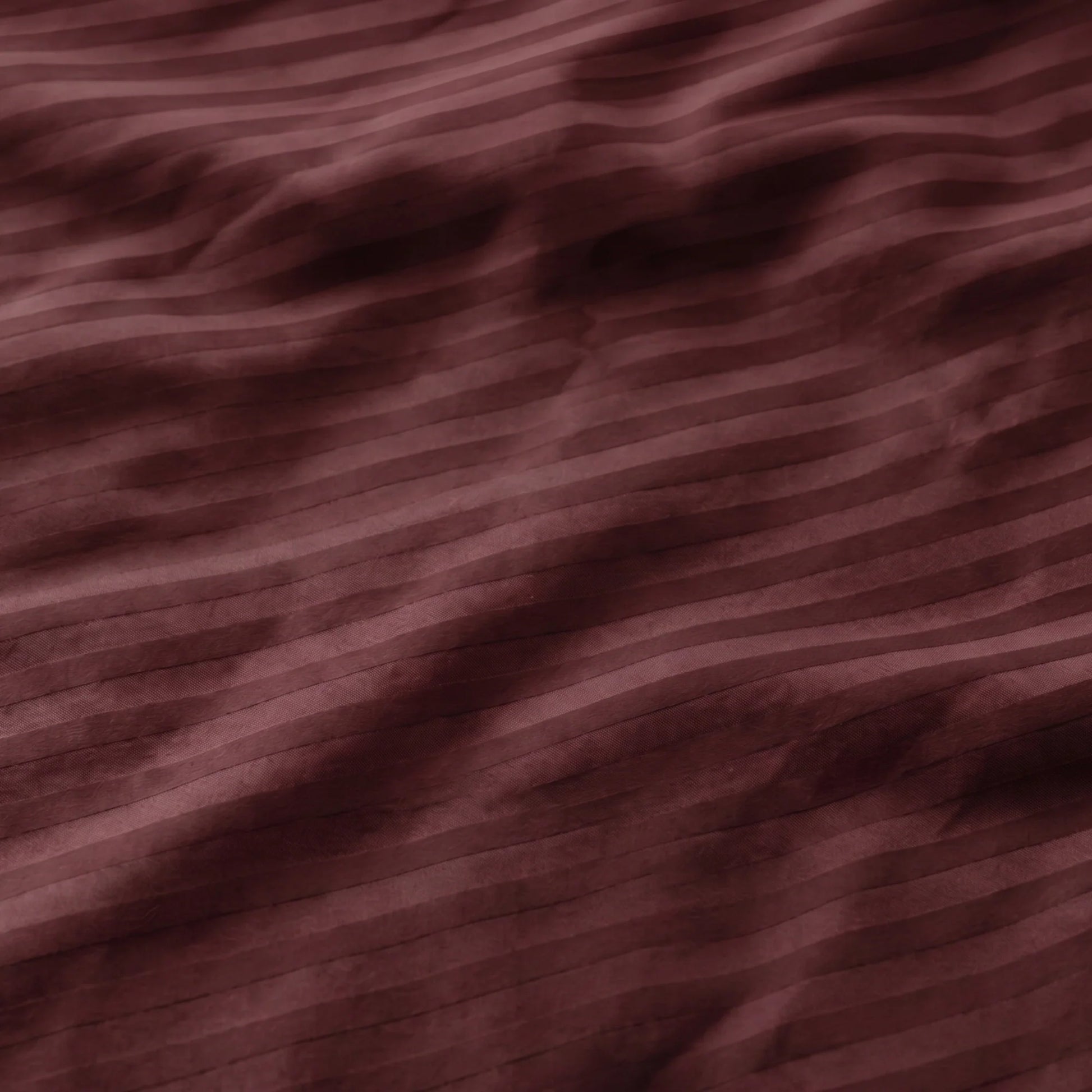 Breton Doze - Satin Stripe Reversible Dohar Blanket (Maroon)-5