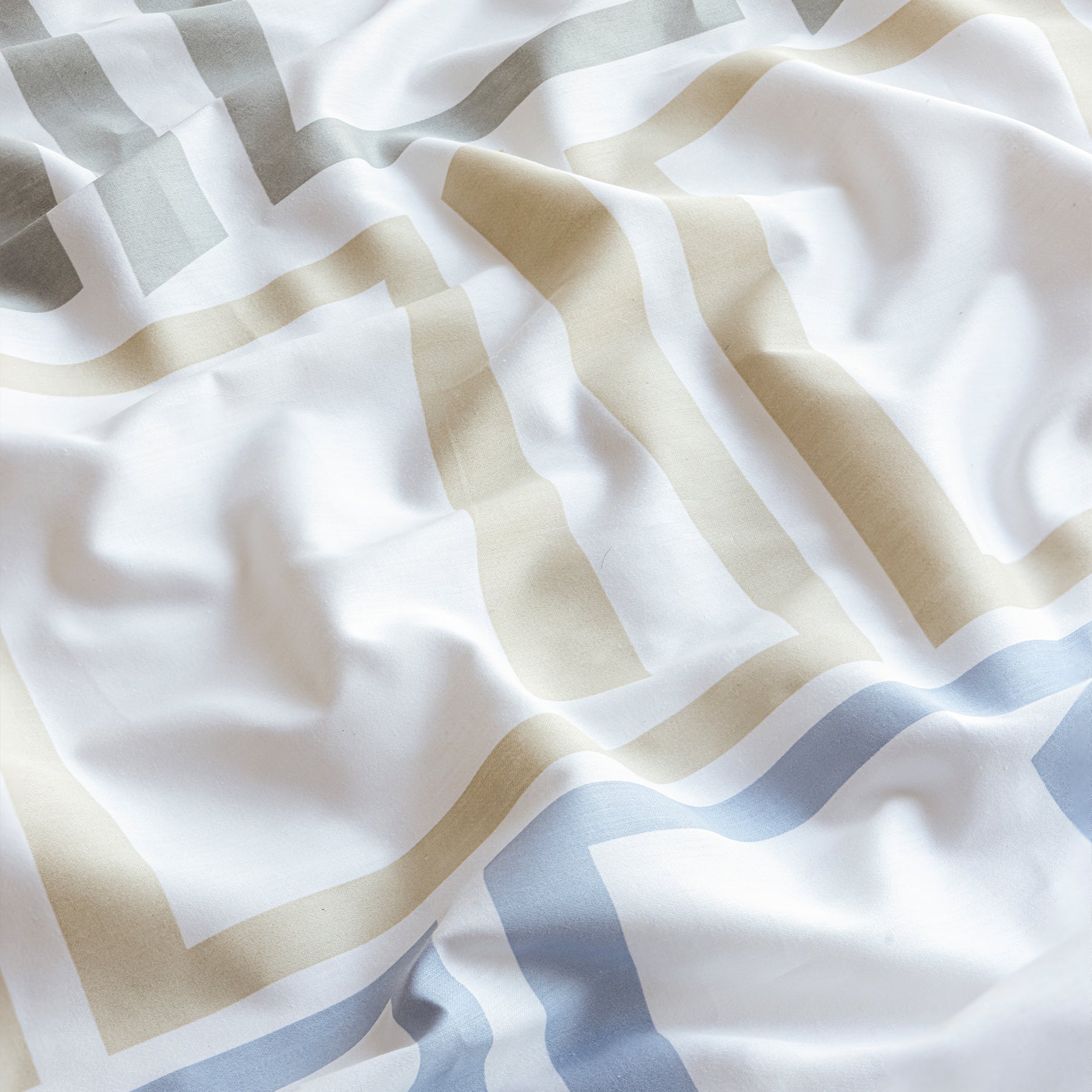 Imprimer Modern Maze - Printed Bedsheet (Multicolor)-5