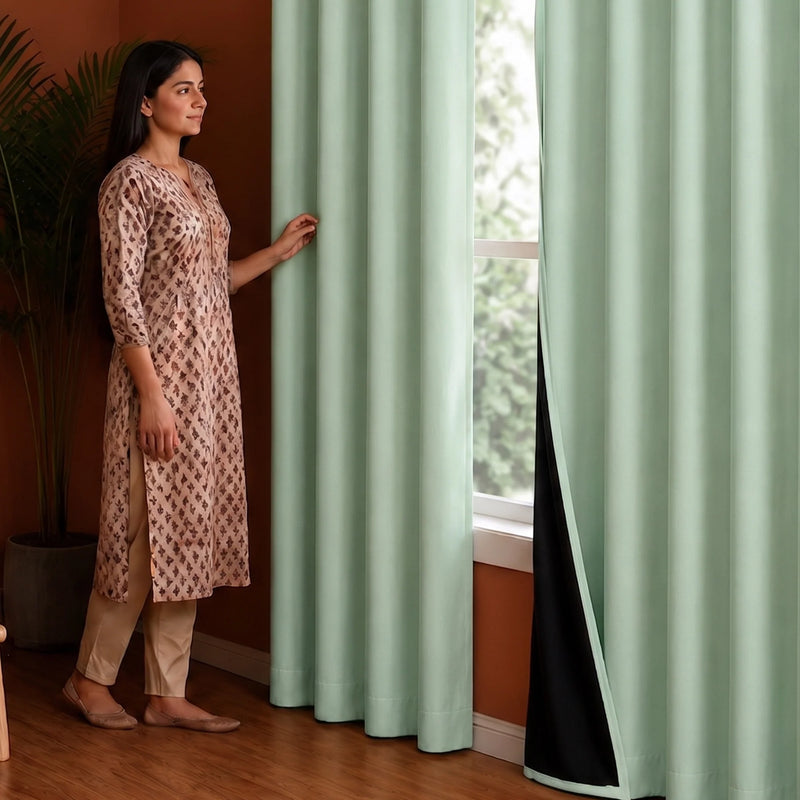 Fort Essential - Black Backing Blackout Curtain-5