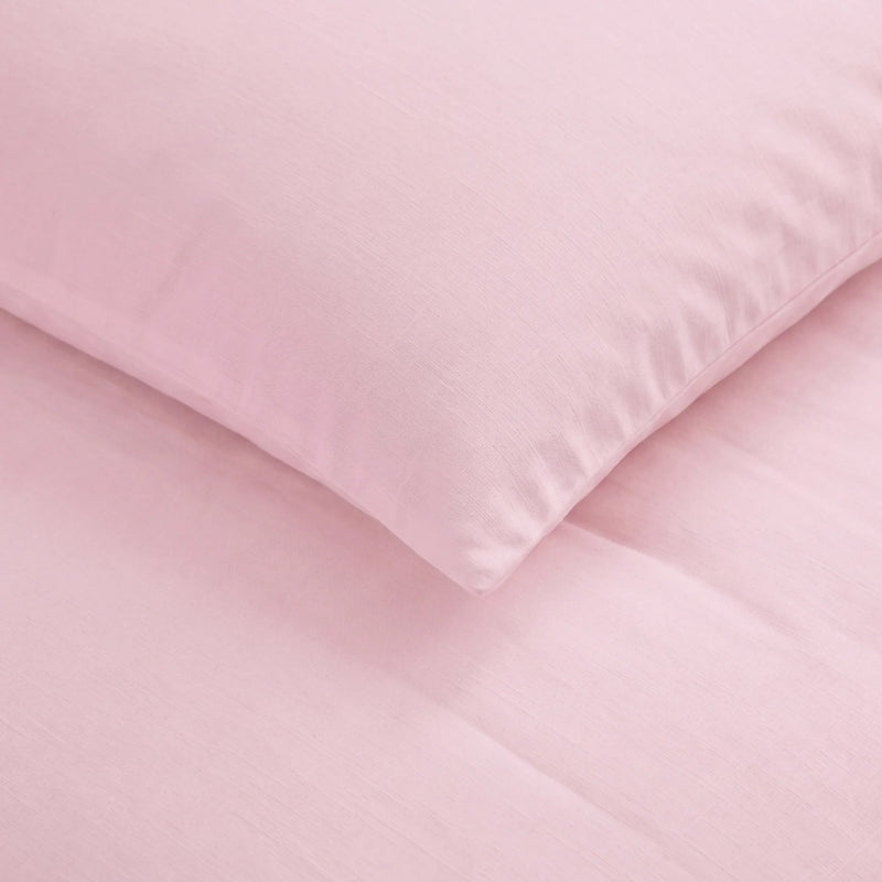 Fort Mellow - Solid Duvet Cover (Pink)-5