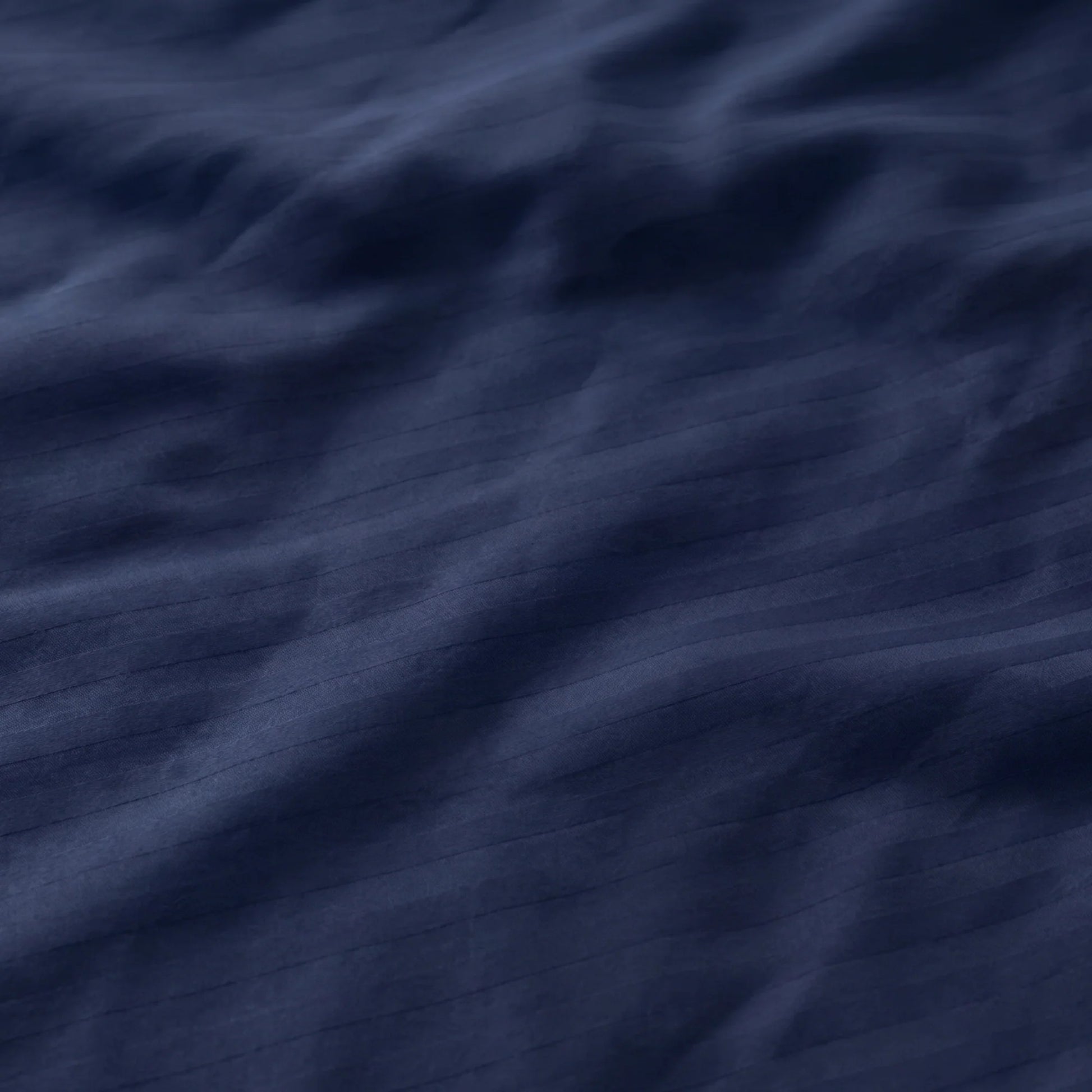 Breton Doze - Satin Stripe Reversible Dohar Blanket (Dark Blue)-5