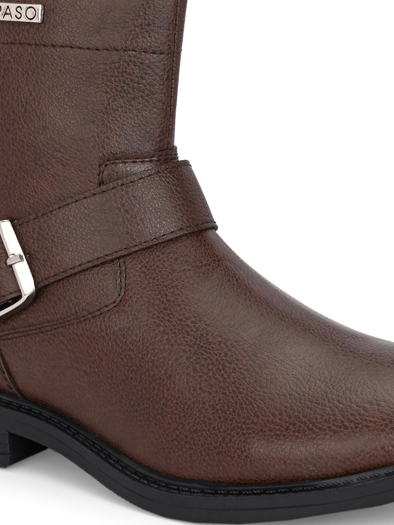 El Paso Women Faux Leather Casual Chelsea Boots-15