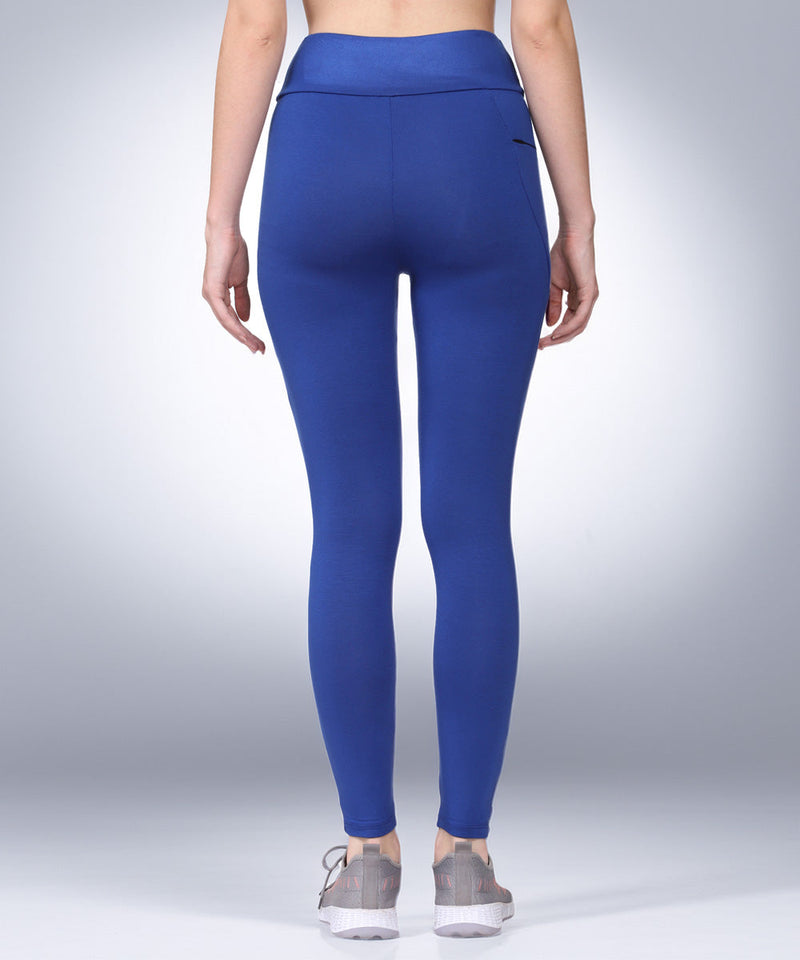Naturefab Women's Bamboo Workout and Yoga Leggings Blue-5