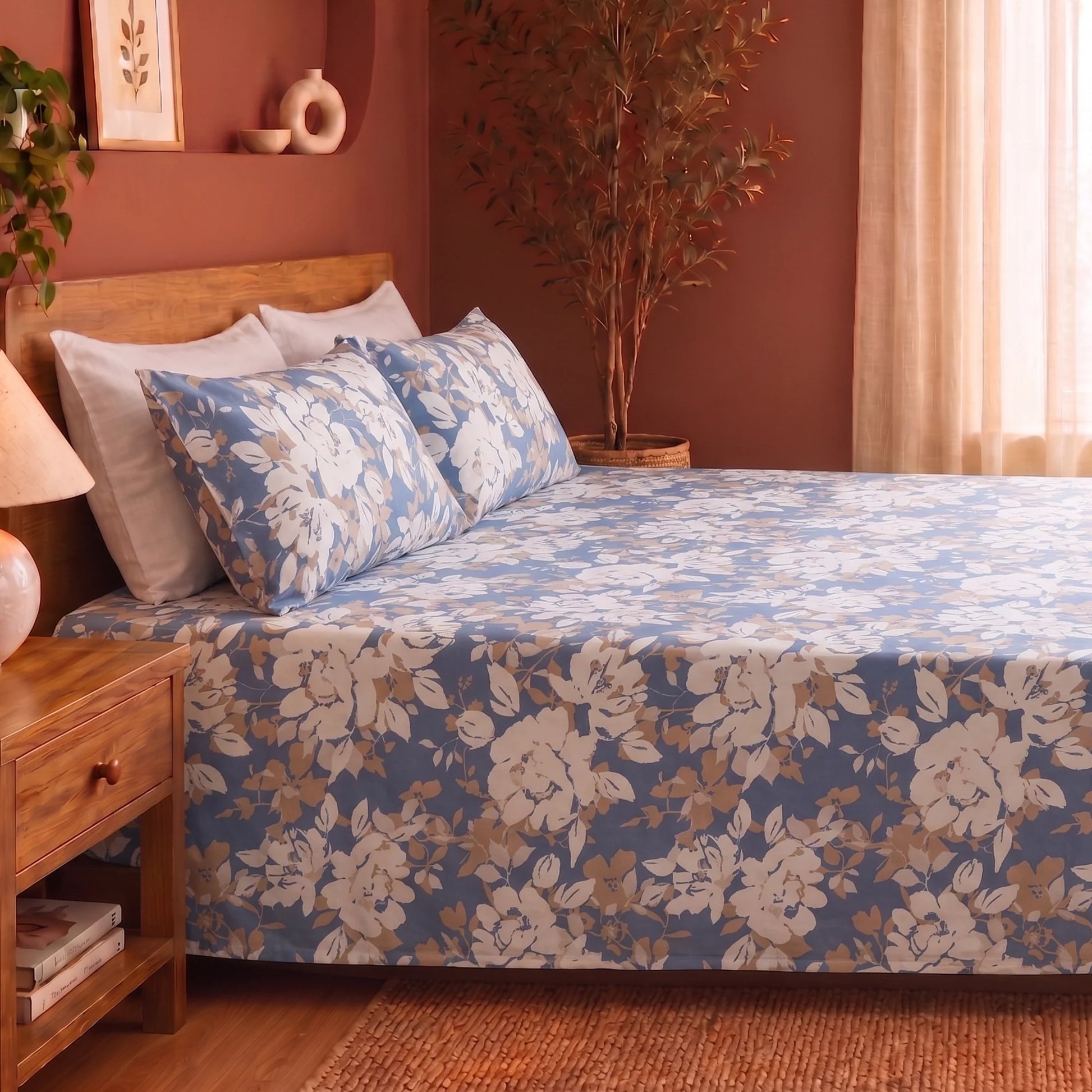 Imprimer Blossom Haze - Bedsheet-5