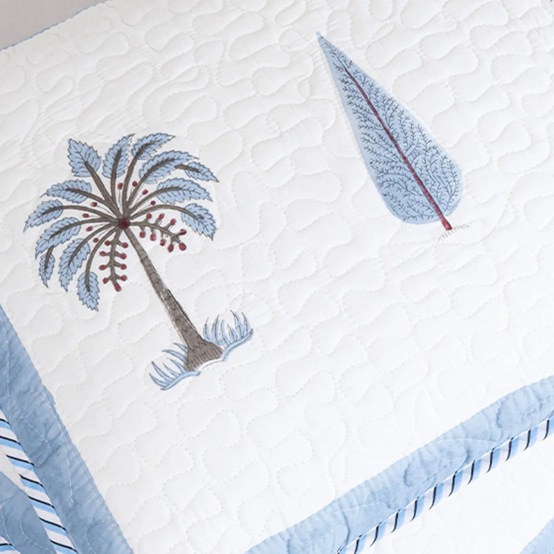 Blue & Grey Quilted Pillow Covers-7
