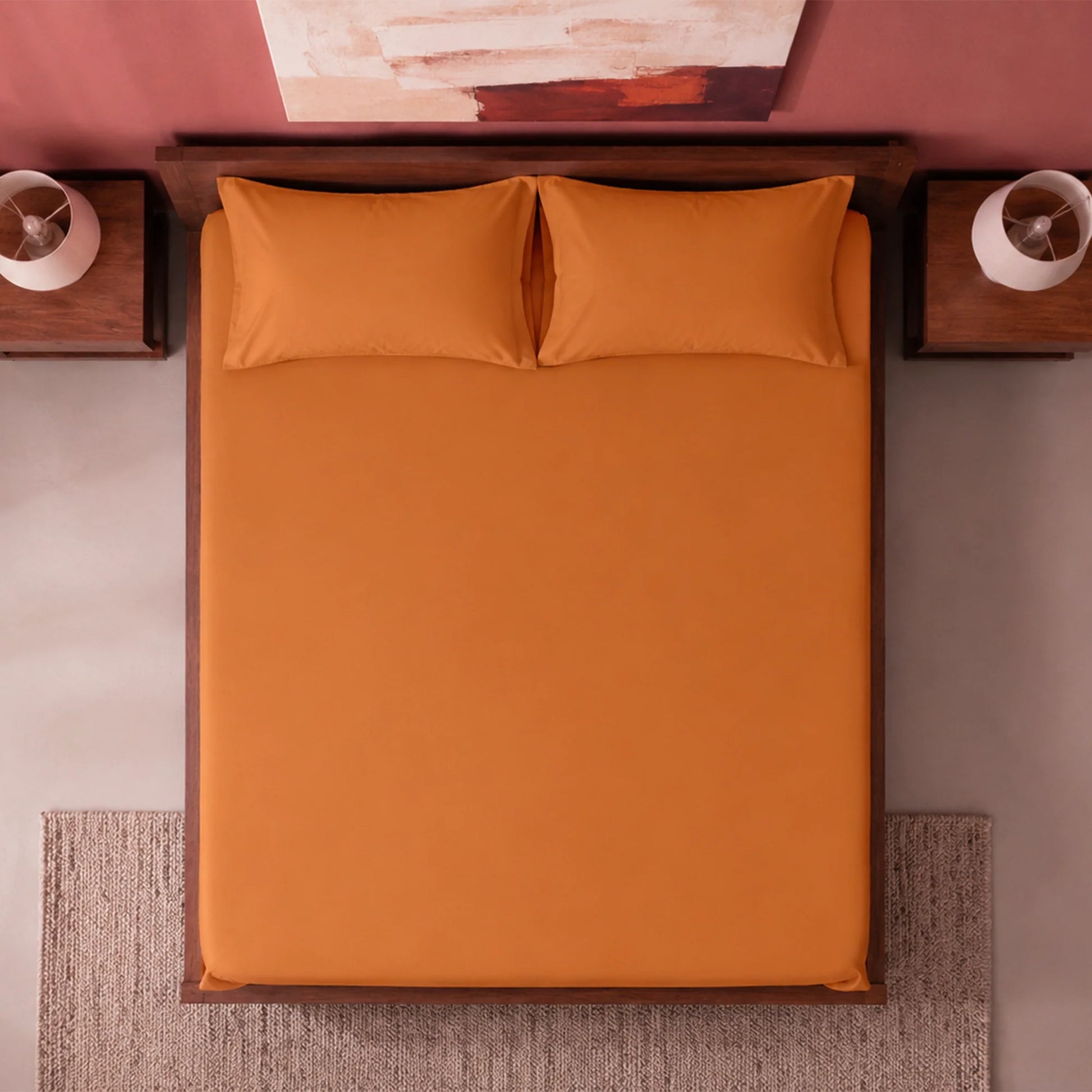 Fort Sublime - Solid Fitted Bedsheet (Taupe)-5