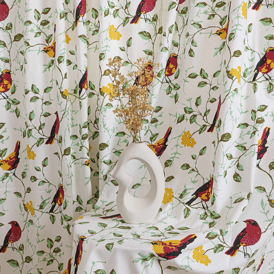 Multicolor Little Wings Rod Pocket Duck Curtain-5