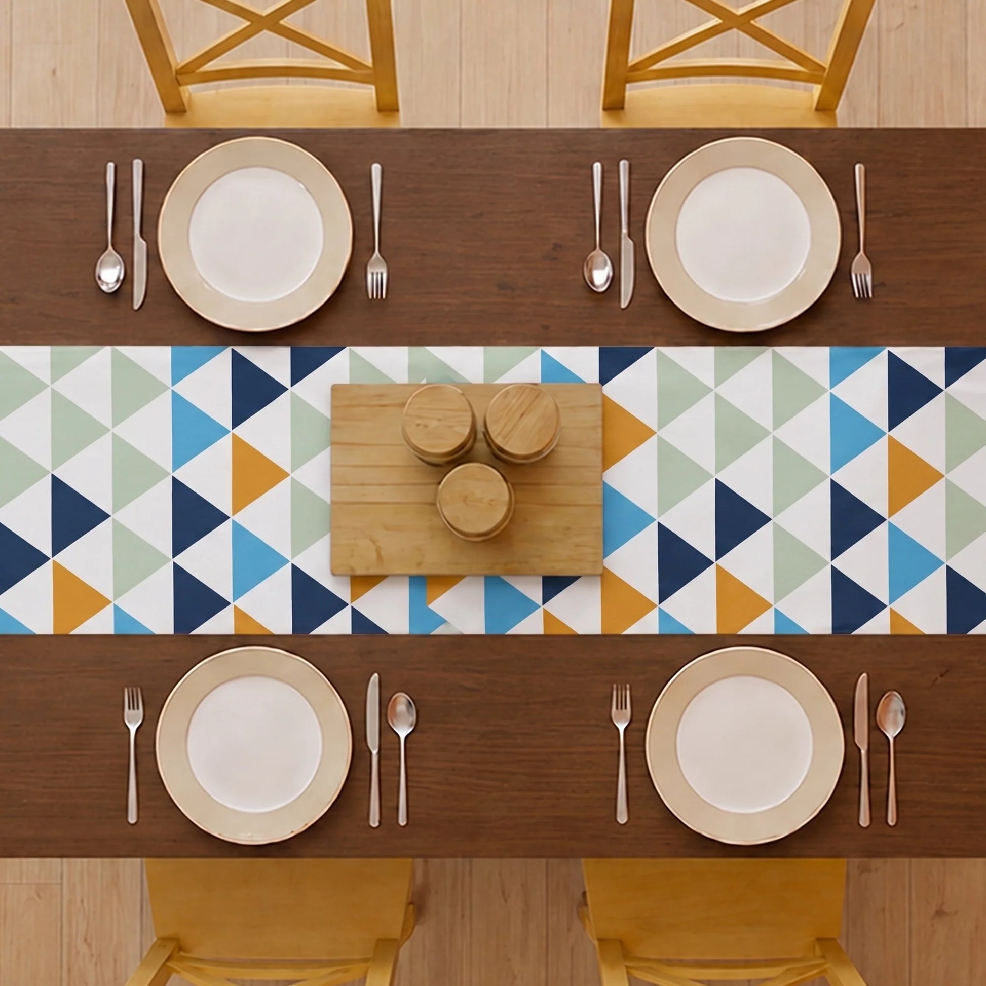 Imprimer Diamond - Printed Table Runner (Multicolor)-5