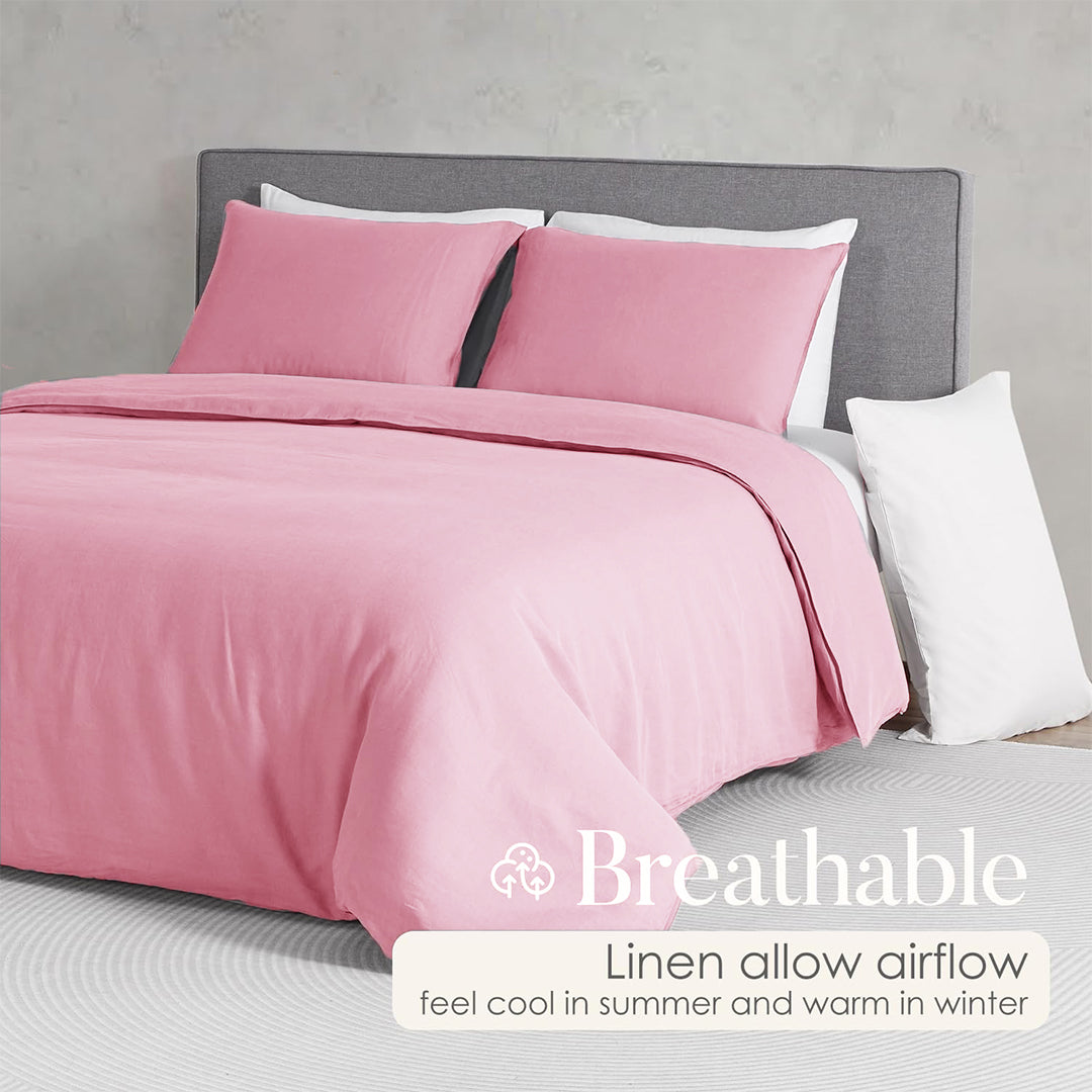 Fort Mellow - Solid Duvet Cover (Pink)
