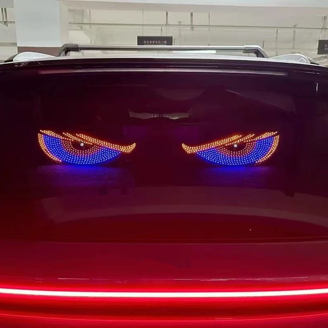 LED Matrix Pixel Panel Display Screen Flexible RGB USB Car Windshield Devil Eyes Lights for Car Truck Off-road SUV