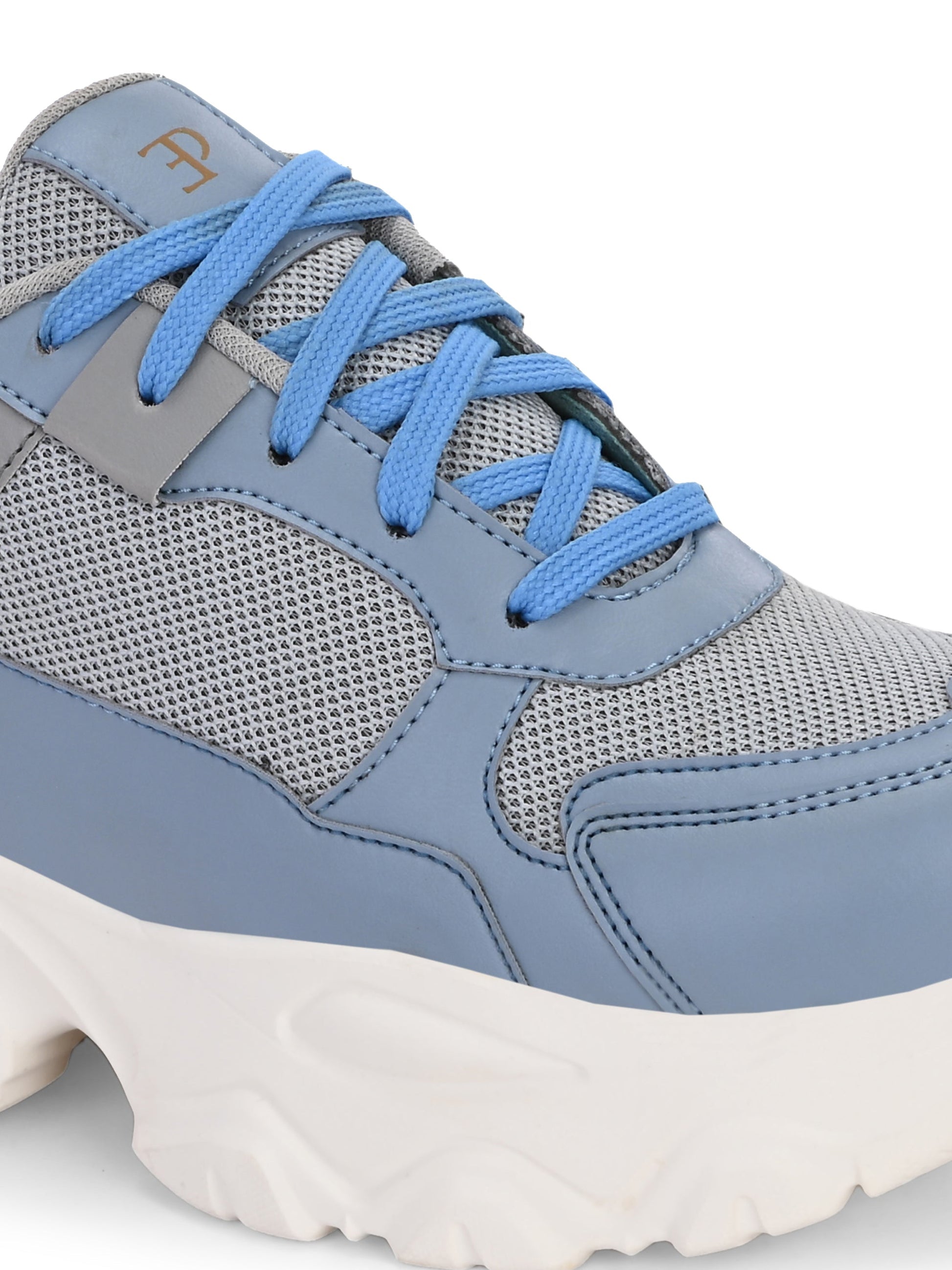 EL PASO Women Faux Leather Casual Lace Up Sneakers-4