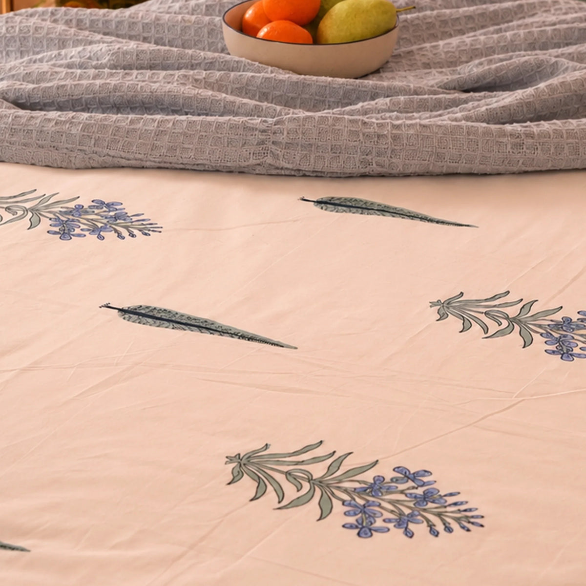 Gentle Bud - Handblock Bedsheet-5