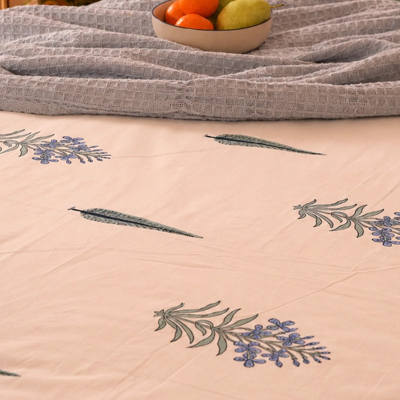 Gentle Bud - Handblock Bedsheet-5