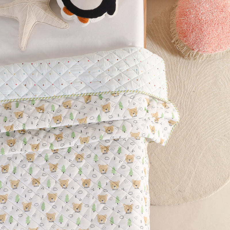 Imprimer Dreamy Bear - Printed Baby Blanket-3