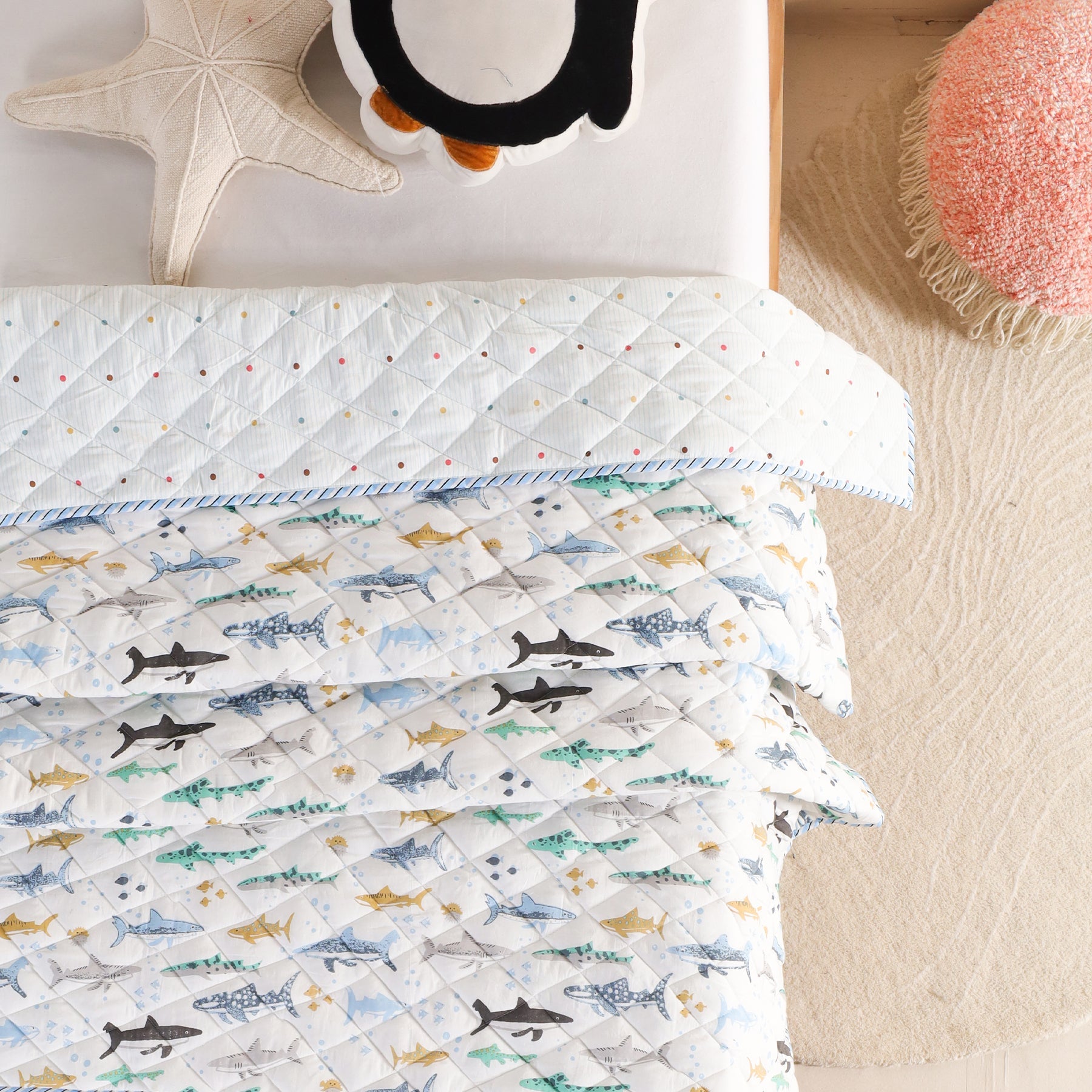 Imprimer Baby Blue Hunter - Printed Baby Blanket