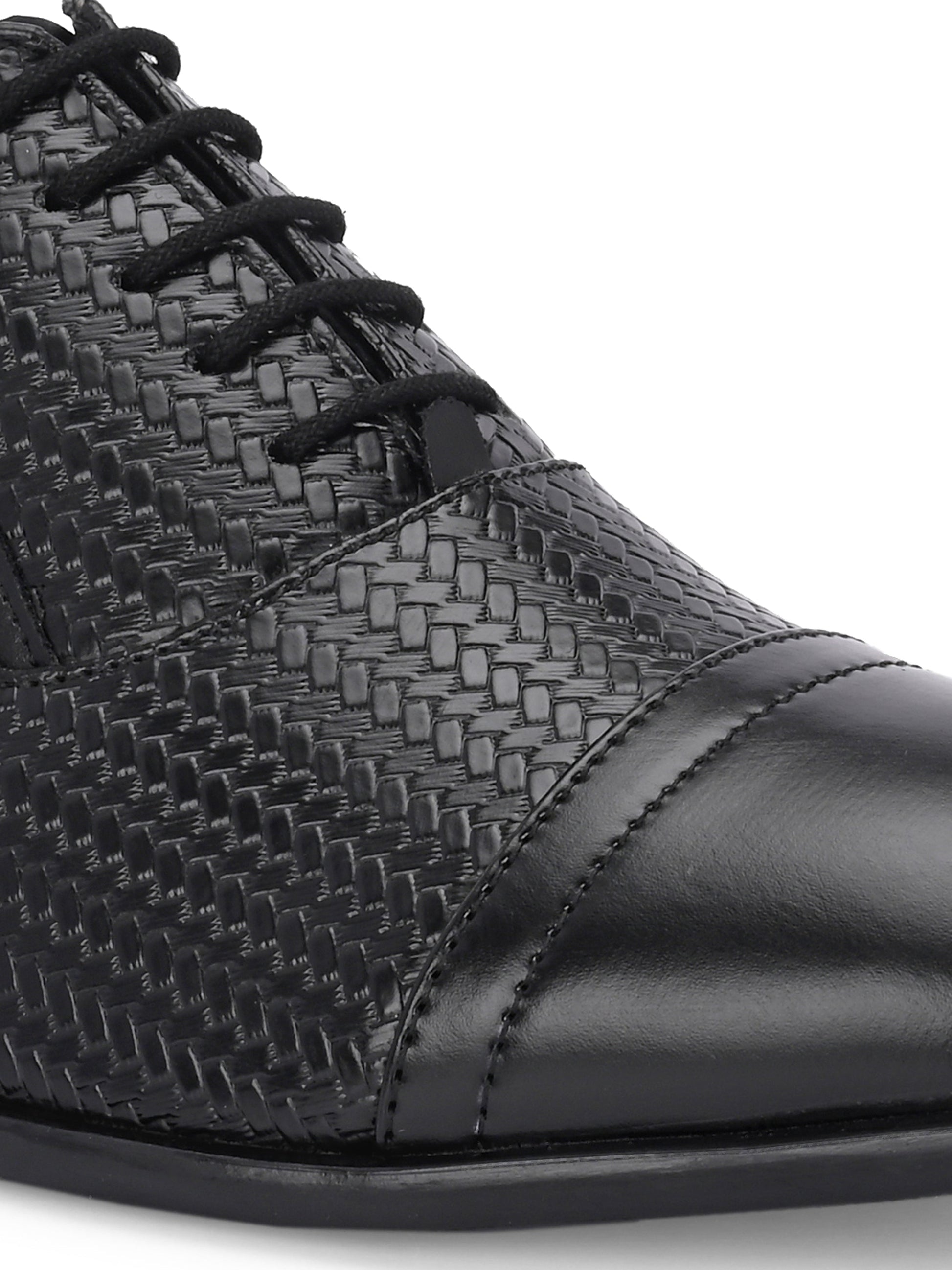 Men Textured Formal Oxfords-2