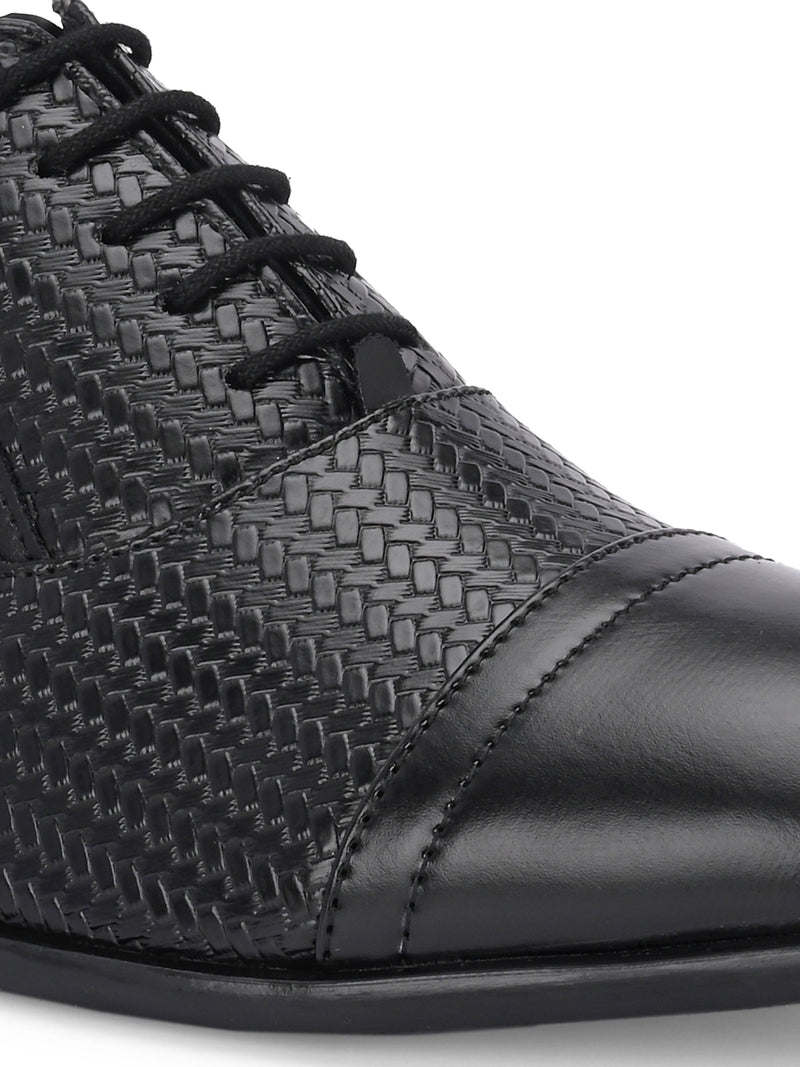 Men Textured Formal Oxfords-2