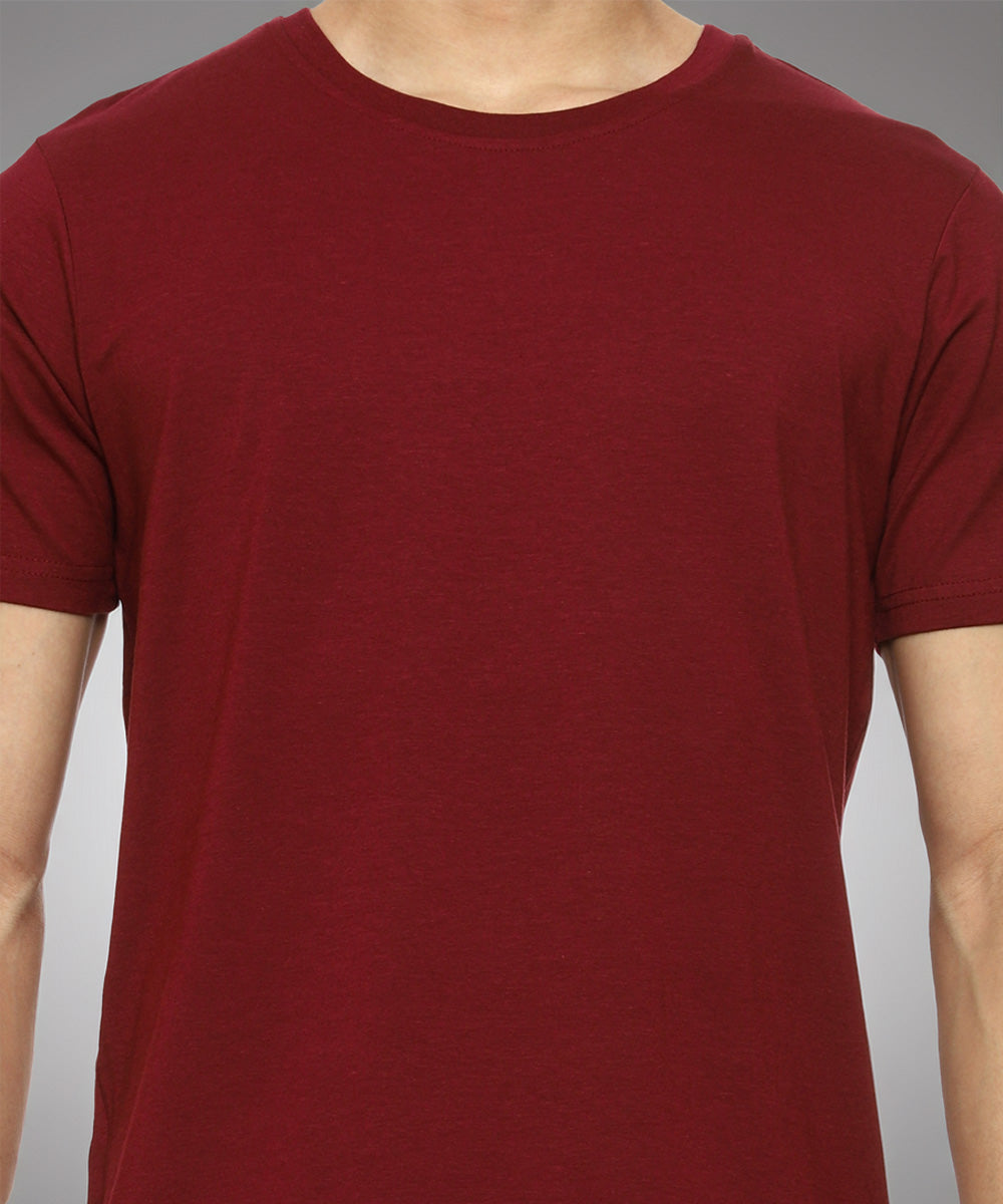 Naturefab Men's Organic Bamboo Tshirt Maroon-5
