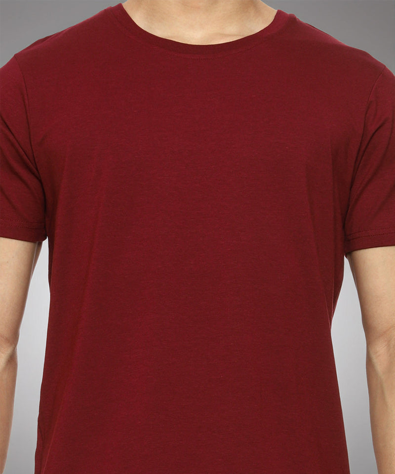 Naturefab Men's Organic Bamboo Tshirt Maroon-5