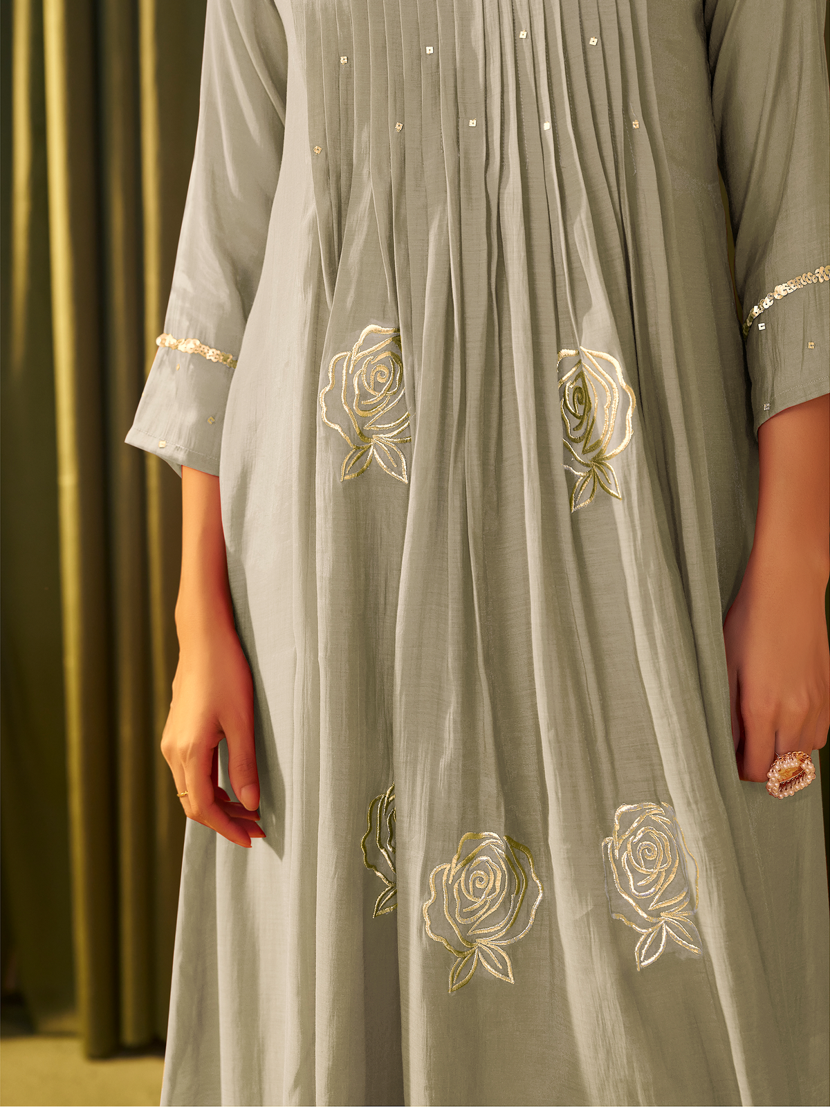 Tara Mul Chanderi Suit Set