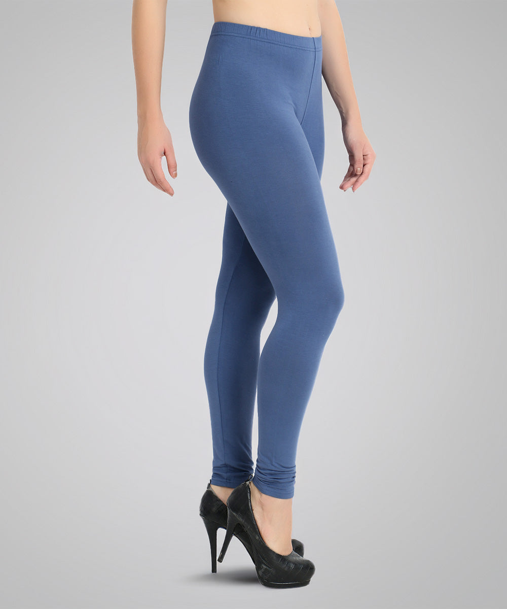 Naturefab Women's Organic Bamboo Legging Blue-3